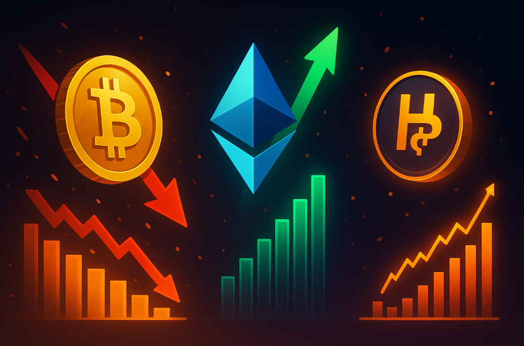 BTC Crashes as ETH Hits New High