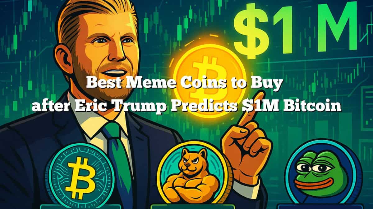 Best Meme Coins to Buy as Eric Trump Predicts $1M Bitcoin