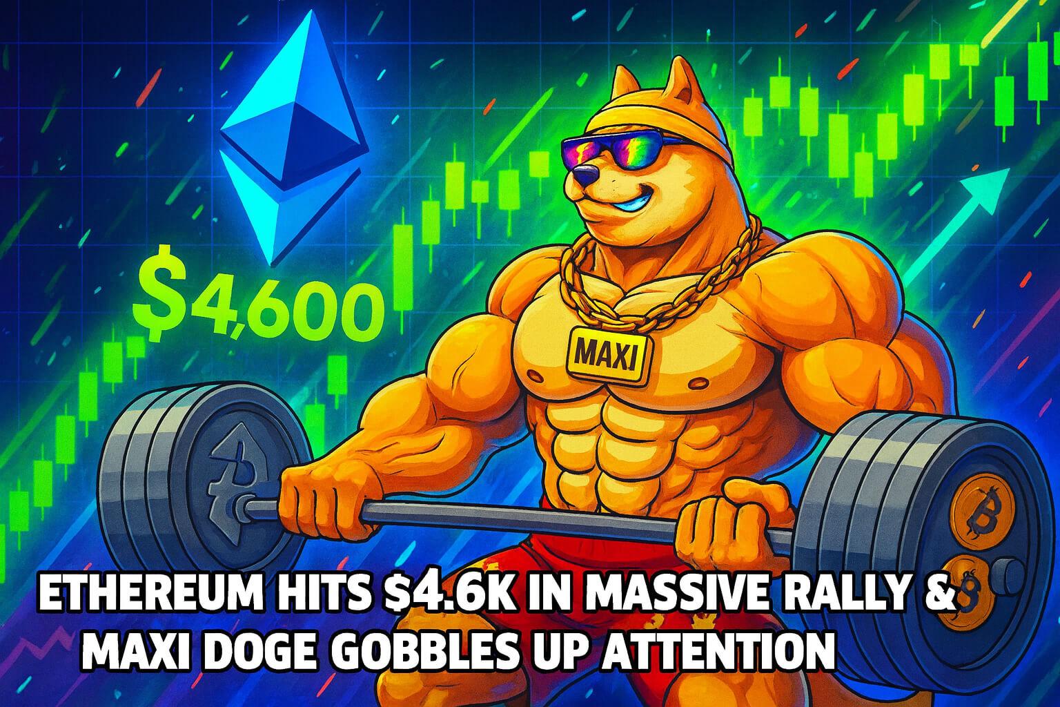 Ethereum Price Blasts Past $4.6K as Maxi Doge Steals Meme Coin Spotlight