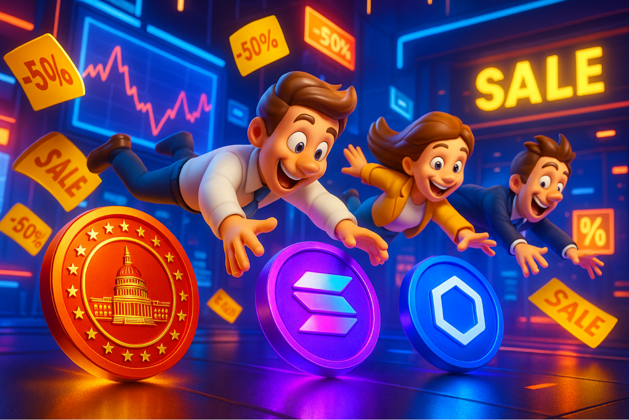 3 Best Crypto Presales Today — MAGACOIN FINANCE, Solana, and LINK Draw Smart Money