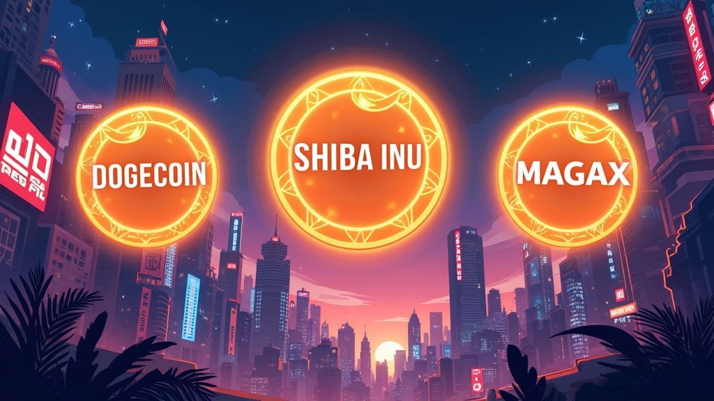 Dogecoin, Shiba Inu, and Moonshot MAGAX