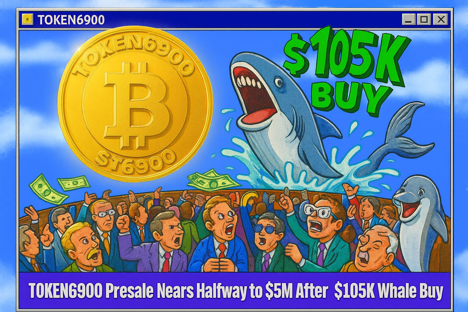 Meme Coin TOKEN6900 Nears Halfway to $5M Hard Cap After to 105K Whale Buy